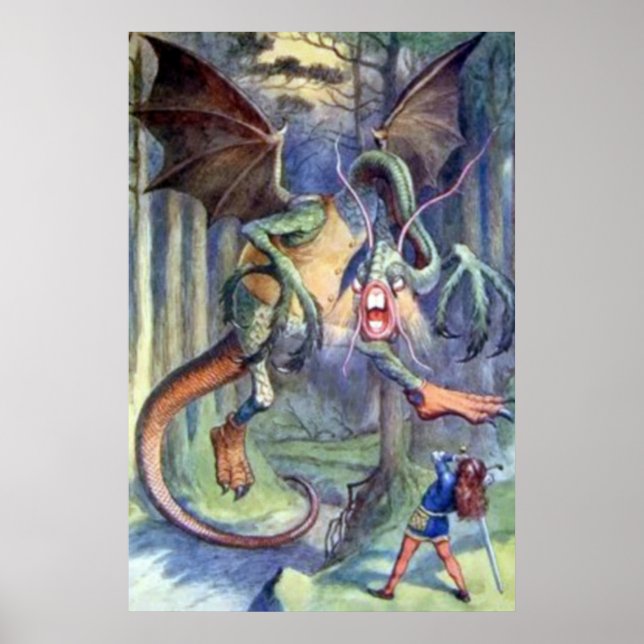 Alice & the Jabberwocky Full Colour Poster (Front)
