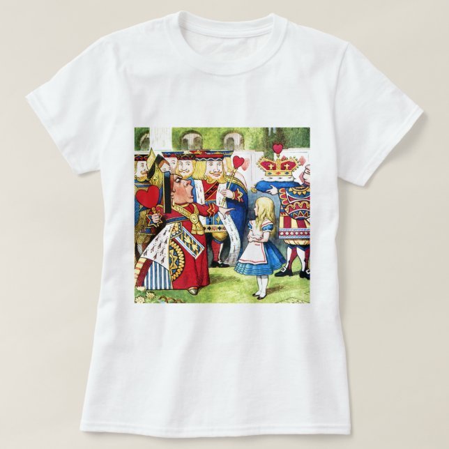 ALICE & THE QUEEN OF HEARTS IN WONDERLAND T-Shirt (Design Front)