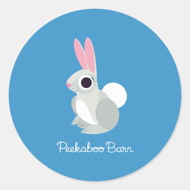 Alice the Rabbit Classic Round Sticker (Front)