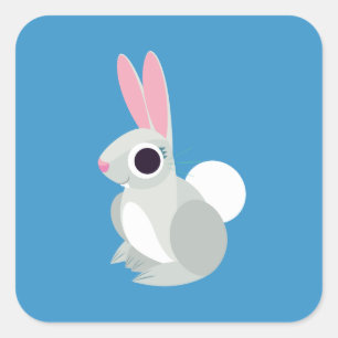 Alice the Rabbit Square Sticker