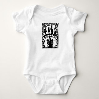 Alice through the looking glass  baby bodysuit