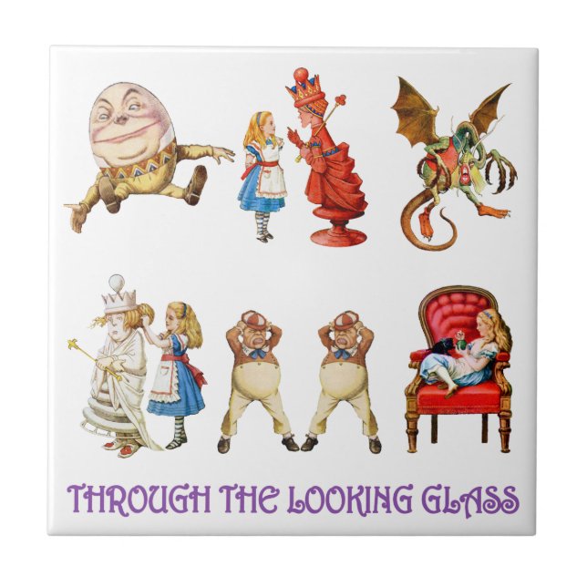 Alice Through the Looking Glass Ceramic Tile (Front)