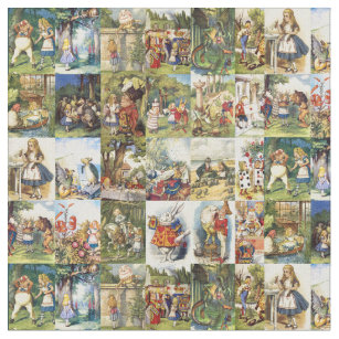 alice through the looking glass fabric2 fabric