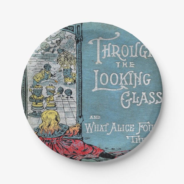 Alice Through The Looking Glass Paper Plate (Front)