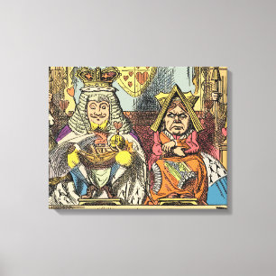 Alice Trial of the Knave of Hearts Vintage Canvas Print