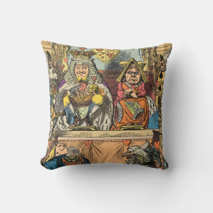 Alice Trial of the Knave of Hearts Vintage Cushion
