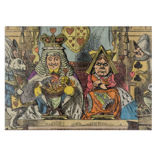 Alice Trial of the Knave of Hearts Vintage Cutting Board