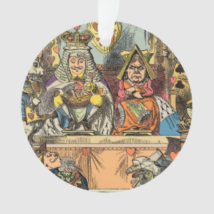 Alice Trial of the Knave of Hearts Vintage  Ornament