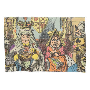 Alice Trial of the Knave of Hearts Vintage  Pillowcase