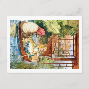 Alice Watched as the Old Woman Turned into a Sheep Postcard