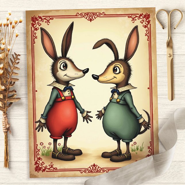 Alice Whimsical Mouse Friends Scrapbook Paper (Creator Uploaded)