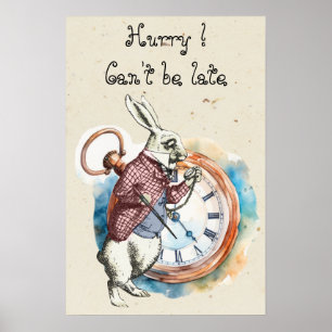 Alice - White Rabbit 1865 - 16 x 24 Poster