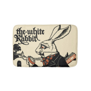 Alice White Rabbit Classic Wonderland  Bath Mat