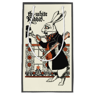 Alice White Rabbit Classic Wonderland  Small Gift Bag