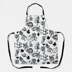 Alice White Rabbit Wonderland Cheshire Cat Apron