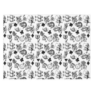 Alice White Rabbit Wonderland Classic Tablecloth