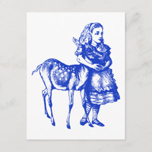 Alice with Fawn Prom Bid Invitation