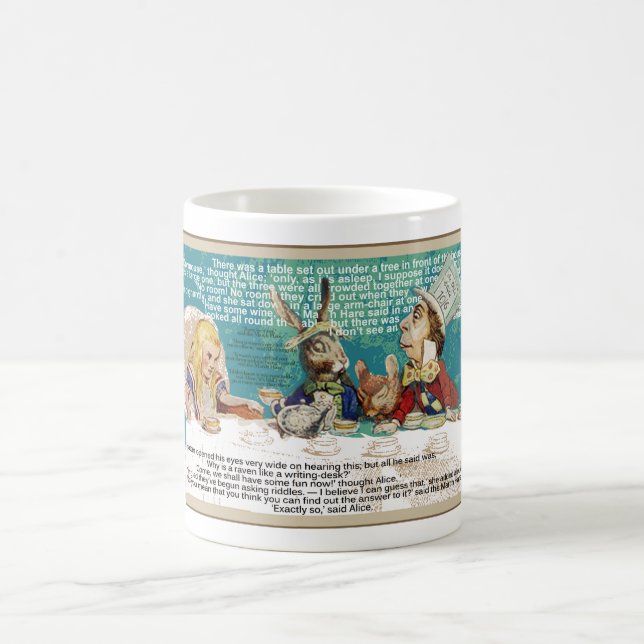 Alice with Mad Hatter and March Hare Coffee Mug (Center)