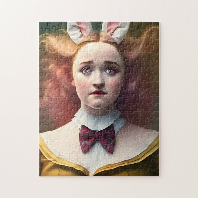 Alice with Rabbit Ears  jigsaw puzzle (Vertical)