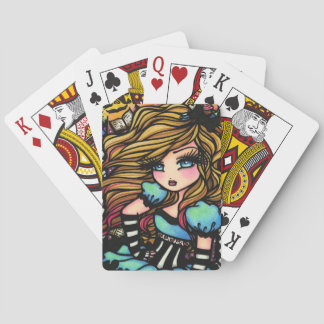 Alice Wonderland Book Fairy Girl Art Playing Cards