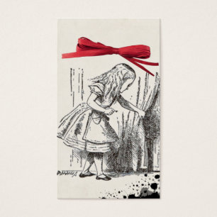 alice wonderland gift tag