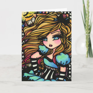 Alice Wonderland Rabbit Fairy Fantasy Card