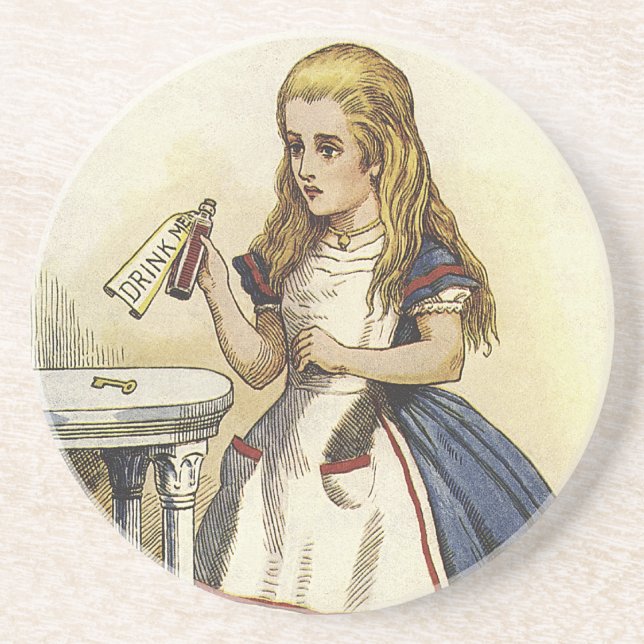 Alicein Wonderland Drink Me Coasters (Front)