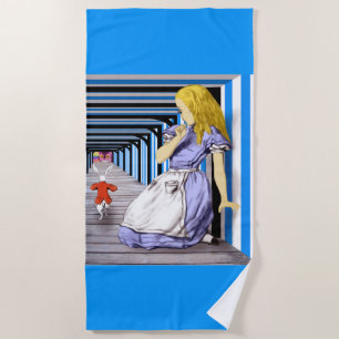 Alice's Adventures in Wonderland Beach Towel