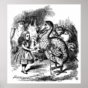 Alice's Adventures in Wonderland Illustration Poster