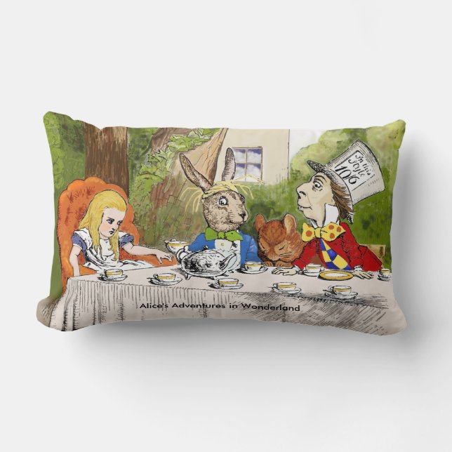 Alice's Adventures in Wonderland Lumbar Cushion (Front)