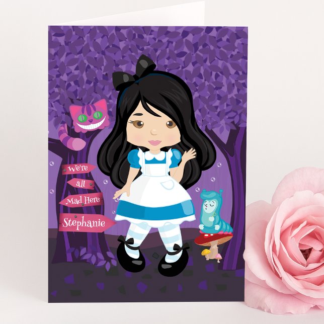 Alice's Adventures in Wonderland Personalised Card (Creator Uploaded)