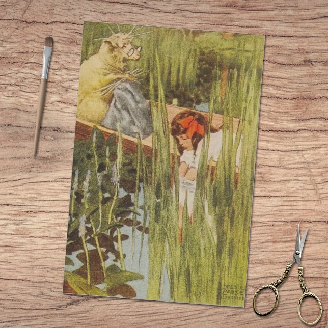 Alice's Adventures in Wonderland Vintage Boat Tissue Paper (Creator Uploaded)