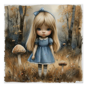 Alice's Charming Journey: Wonderland Whimsy Poster