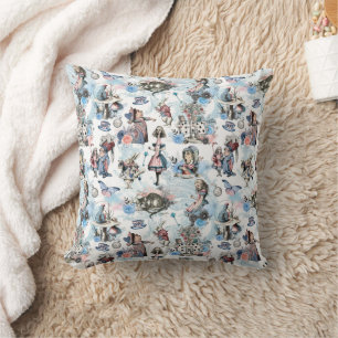 Alice's Friends Retro Fantasy inspired by Reading Cushion