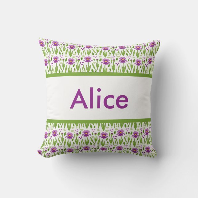 Alice's Personalised Pillow (Front)