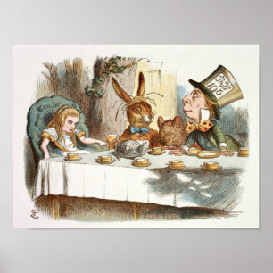 Alice's Tea Party Poster