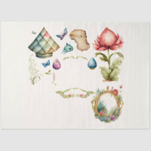Alice's Tea Party Series Design 11 Tissue Paper
