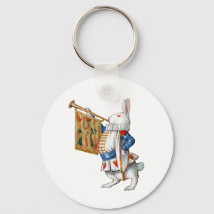 ALICES WHITE RABBIT IN WONDERLAND KEY RING