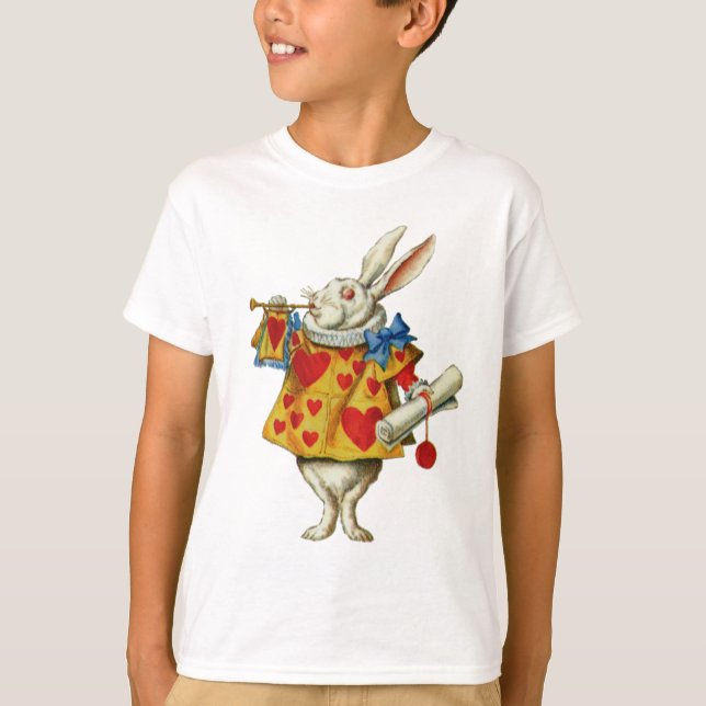 ALICE'S WHITE RABBIT T-Shirt (Front)