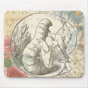 Alice's Wonderland Caterpillar: Original Tenniel  Mouse Pad
