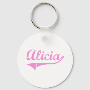 Alicia Classic Style Name Key Ring