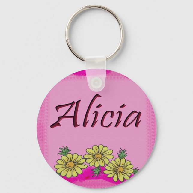 Alicia Daisy Key Ring (Front)