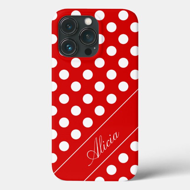 Alicia - My Own Name /Text Template, Red Case-Mate iPhone Case (Back)