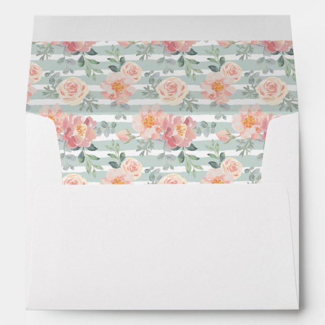 Alicia Rose Stripe Pattern Envelope (Back (Bottom))