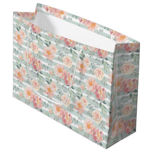 Alicia Rose Stripe Pattern Large Gift Bag