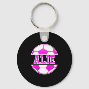 Alie Name Girls Soccer Play Football Sports Fan Ba Key Ring