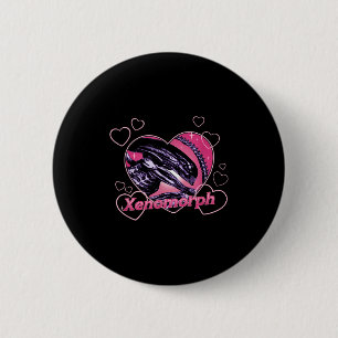Alien 3 Valentine's Day Loving Xenomorph Heart Rtr 6 Cm Round Badge