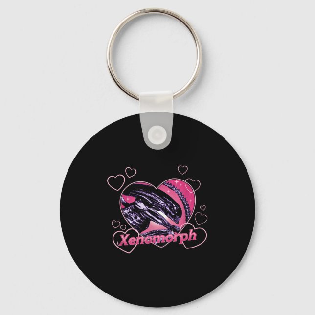 Alien 3 Valentine's Day Loving Xenomorph Heart Rtr Key Ring (Front)