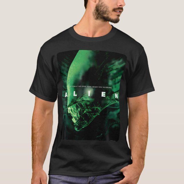 Alien 45Th Anniversary Xenomorph 1979 Movie Poster T-Shirt (Front)