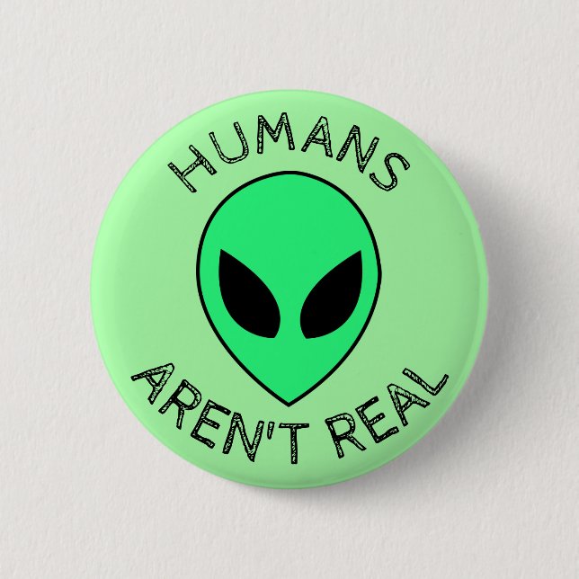 Alien 6 Cm Round Badge (Front)